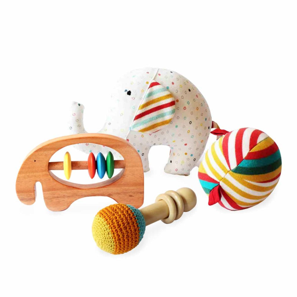 Shumee Favourite Wooden Rattles-Combo