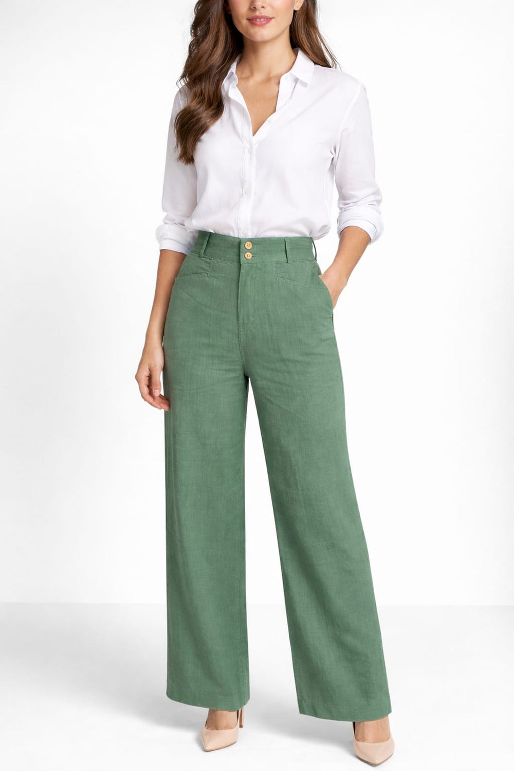 Leaf Breeze Wide Woman Pant