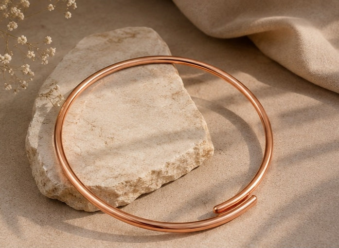 Elegant Pure Copper Necklace for Women | Handmade Ayurvedic Copper Jewelry