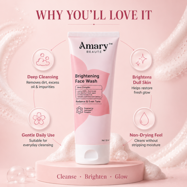 Amary Beaute Advanced Radiance Cleanser | Skin Brightening Face Wash