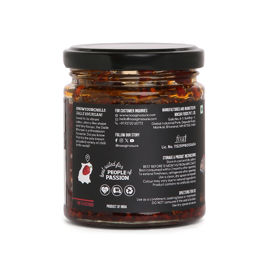 NaaginxNaagin Dalle Crisp Chilli Oil - Crunchy, Spicy Indian Sichuan pepper
