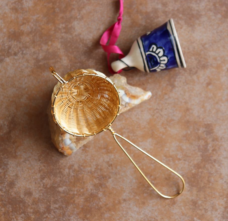 Soul Shoppr Handmade Vintage Brass Tea Strainer