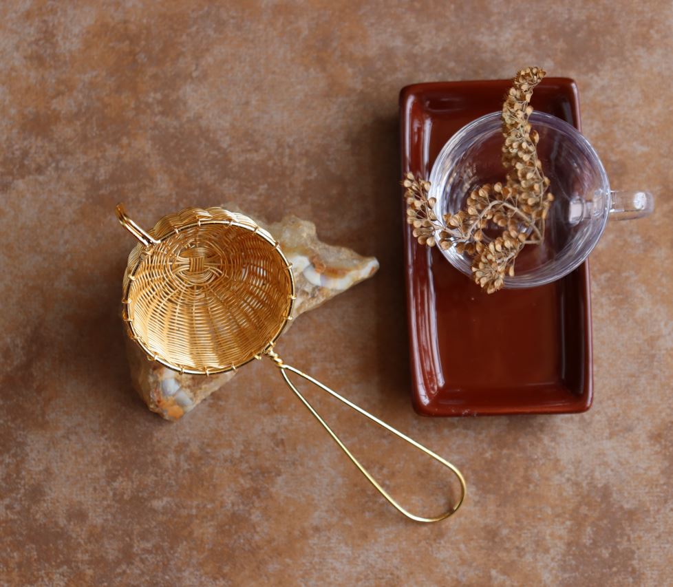 Soul Shoppr Handmade Vintage Brass Tea Strainer