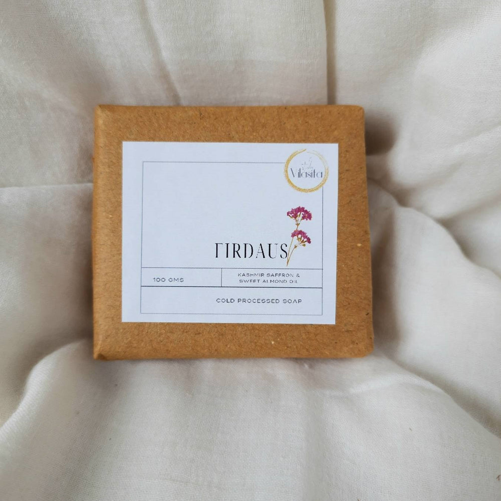 Studio Vilasita Firdaus -saffron and sweet almond oil cold processed soap