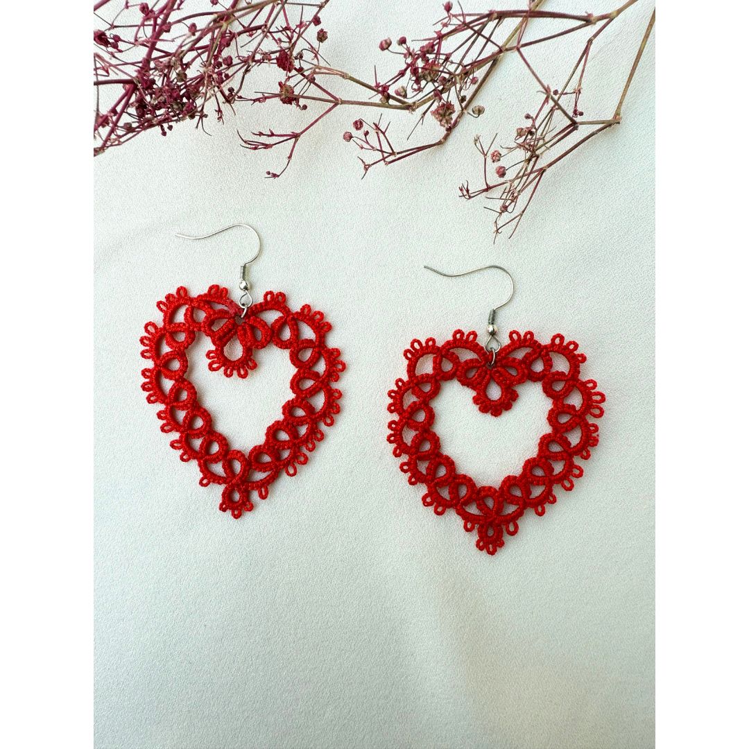 Knots To NodesFlaming Heart Earrings