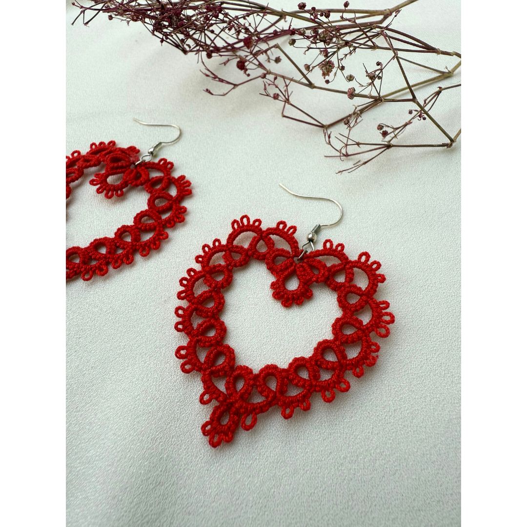 Knots To NodesFlaming Heart Earrings