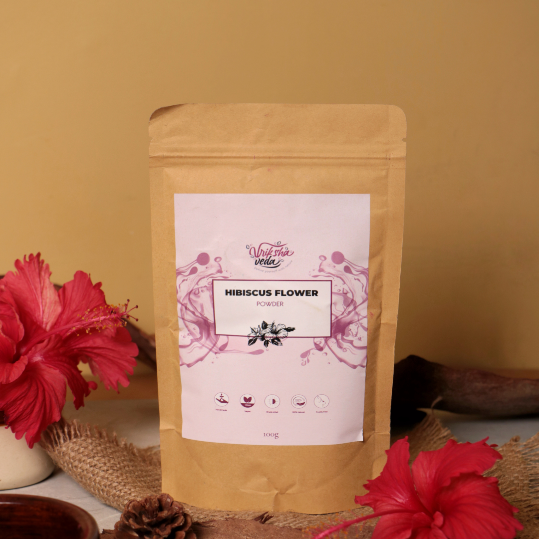 Vriksha Veda Flowers Powder Kit | Skin and Hair care | Pack of 4