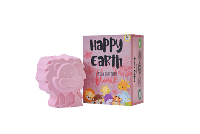 Happy Earth Vegan Baby Bath Soap for Kids - Floral