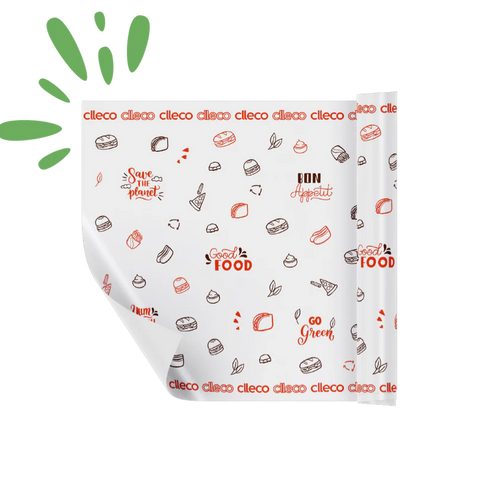 CLLECO Foodwrapping Cut Sheets - 28 x 30 cms; Pack of 2