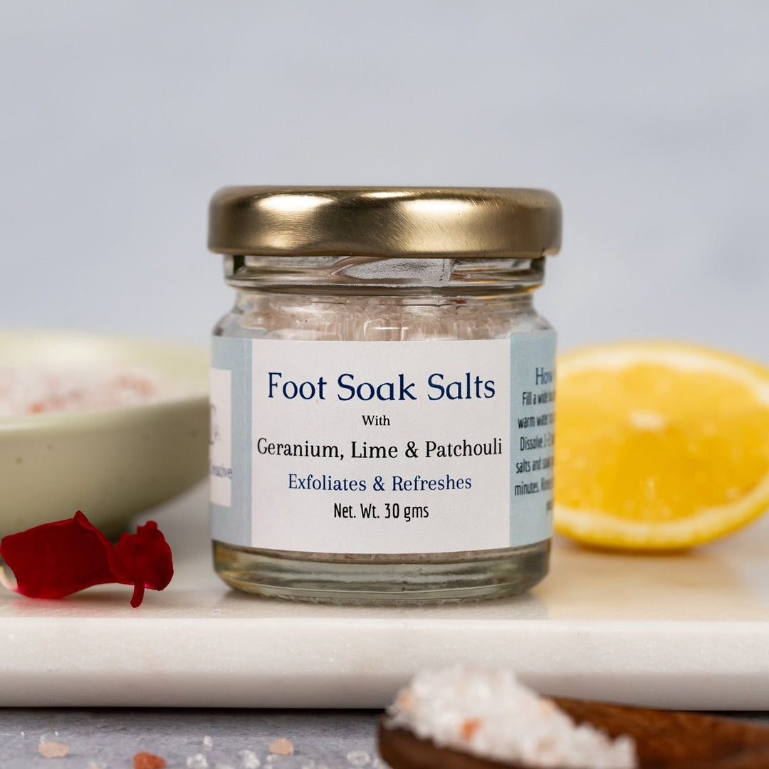 Foot Soak Salts - Geranium, Lime and Patchouli - Suspire