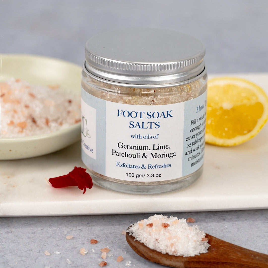 Foot Soak Salts - Geranium, Lime and Patchouli - Suspire