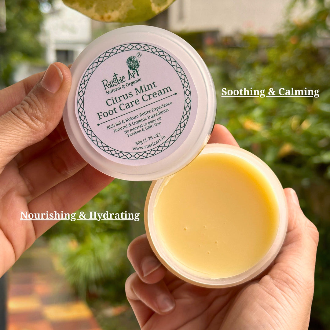 Rustic Art Citrus Mint Foot Care Cream 50 (pack of 2)