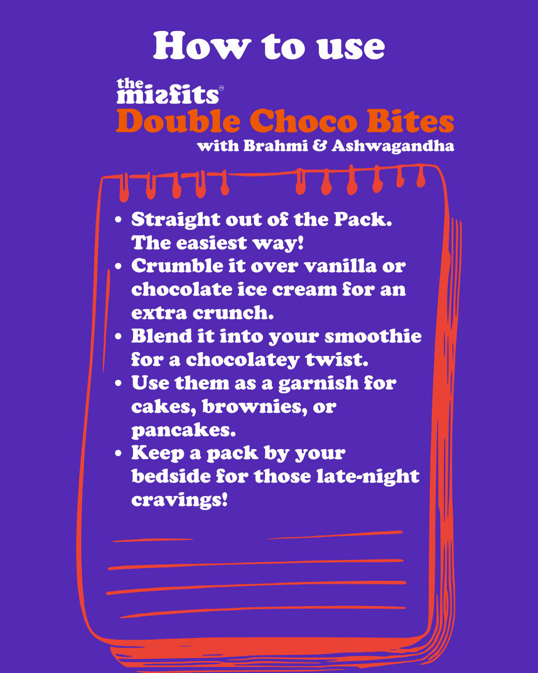 Double Choco Bites with Brahmi & Ashwagandha - Pack of 6