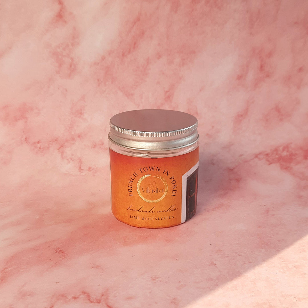 Studio Vilasita French town in Pondi - eucalyptus & lime soy wax candle