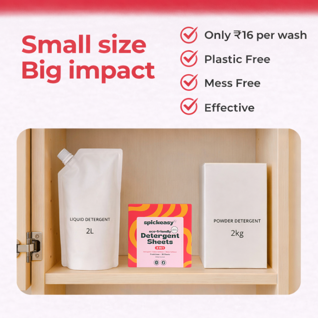Spickeasy 3 in 1 Detergent Sheets - Fresh Linen - 30 Sheets