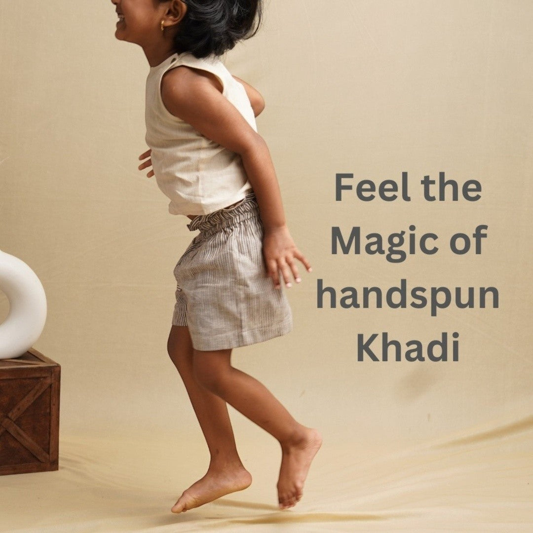 Playful Ruffle Hem Cotton Shorts for Girls