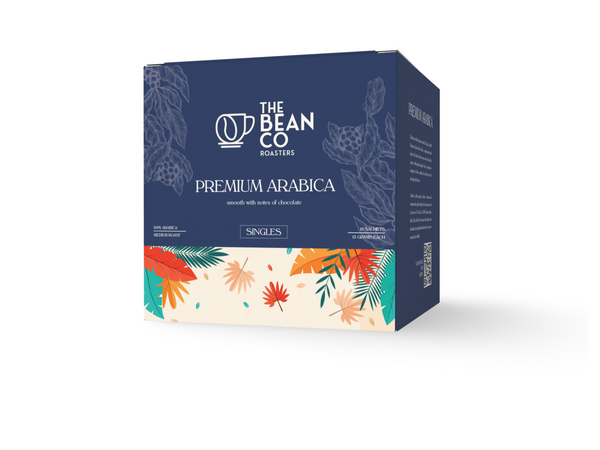THE BEAN CO Arabica Blend Blend | Single-Use Coffee Sachets (15g) | For French Press | Coffee Sachet | Premium Coffee Grounds | 10 x 15 Gram Sachets In a Box