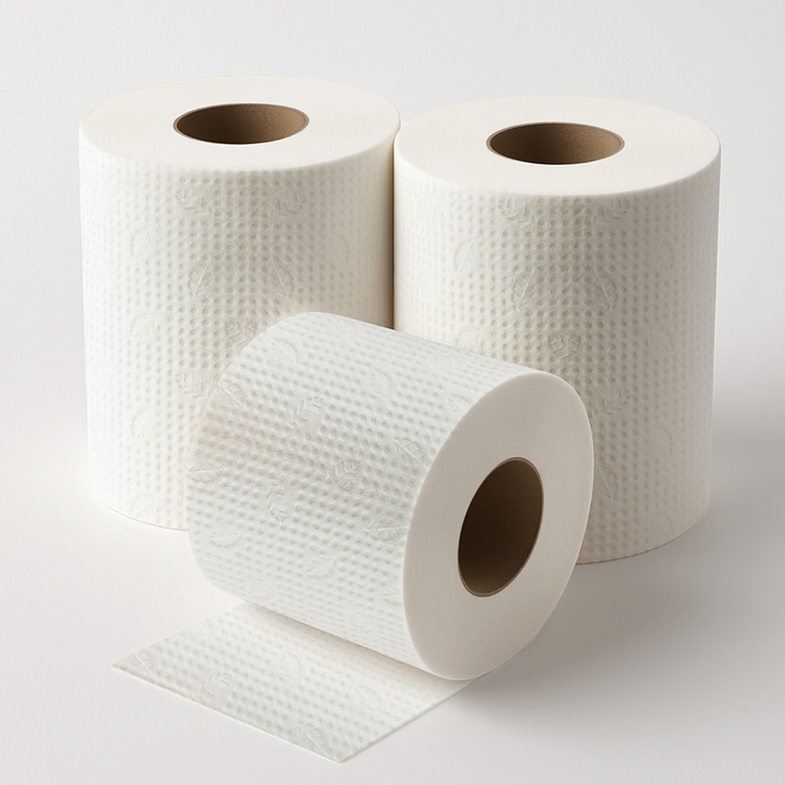 Imvelo 2 Ply Toilet Tissue Rolls - 180 Pulls Each Roll - Soft, Highly Absorbent, Septic Safe, 100% Virgin Pulp, OBA-Free Tissue Paper Roll, Bathroom Toilet Roll - Family Pack