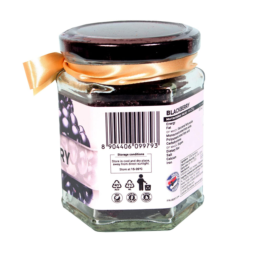Frubert Dried Blackberry,100gm (Gluten free, Vegan and No Preservative) - Suspire