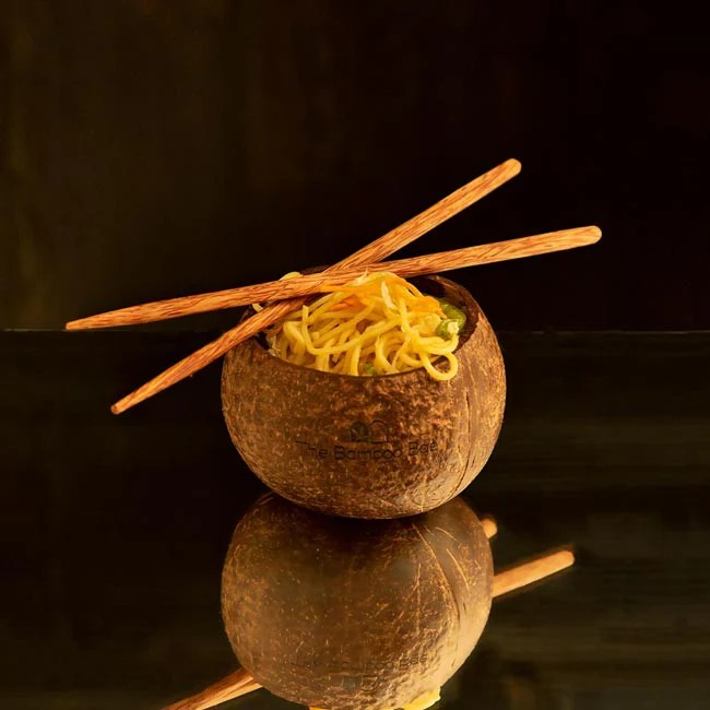 Coconut Bowl | Natural Matte Finish | Jumbo Size Snack Bowl