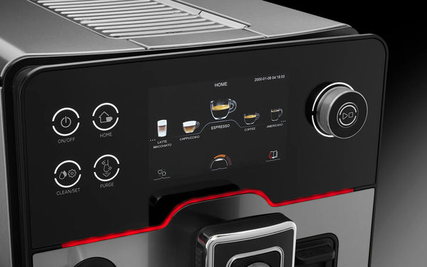 Gaggia Accademia Stainless Steel - One Touch Cappuccino Beans & Grounds Coffee Machine