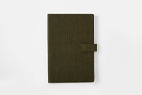 The Label GAIA Hemp A5 Notebook Diary with Button Flap Closure