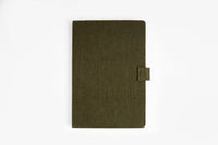 The Label GAIA Hemp A5 Notebook Diary with Button Flap Closure