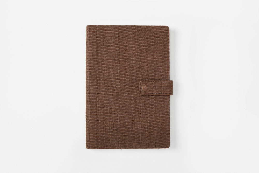 The Label GAIA Hemp A5 Notebook Diary with Button Flap Closure