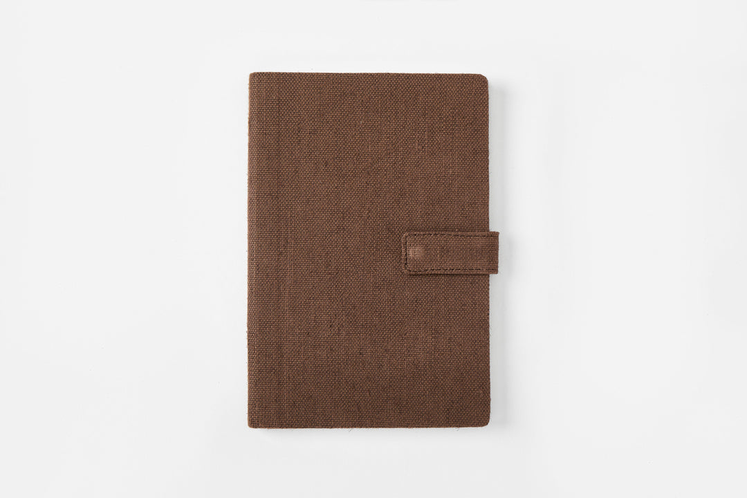 The Label GAIA Hemp A5 Notebook Diary with Button Flap Closure