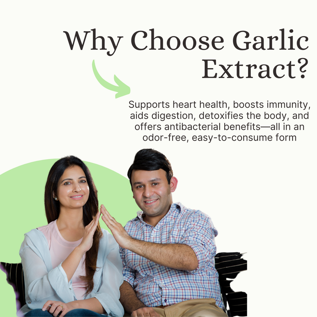 Garlic Extract Capsules 500mg  Heart Health, Cholesterol & Immunity
