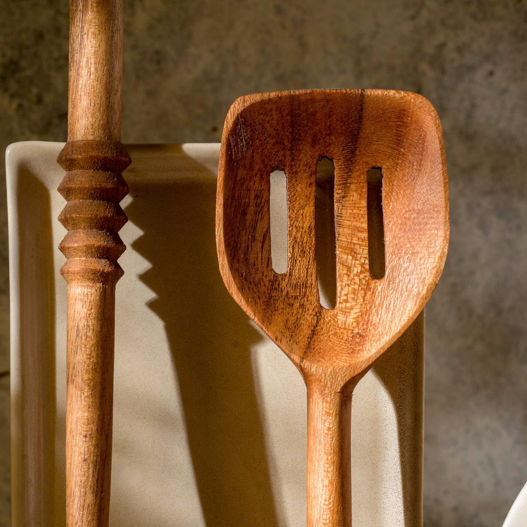 Araana Home Garoh Designer Premium Wooden Spatulas and Ladles