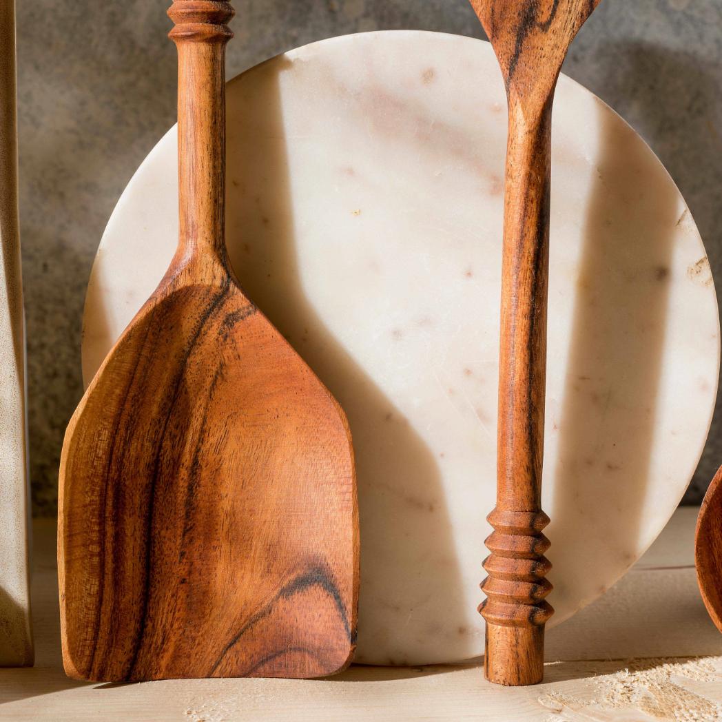 Araana Home Garoh Designer Premium Wooden Spatulas and Ladles