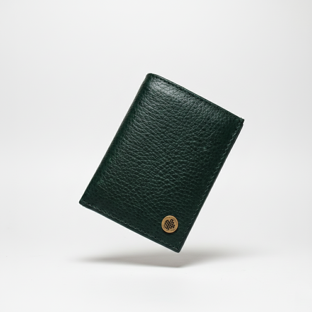 Kae Bifold Card Holder – Teal Green