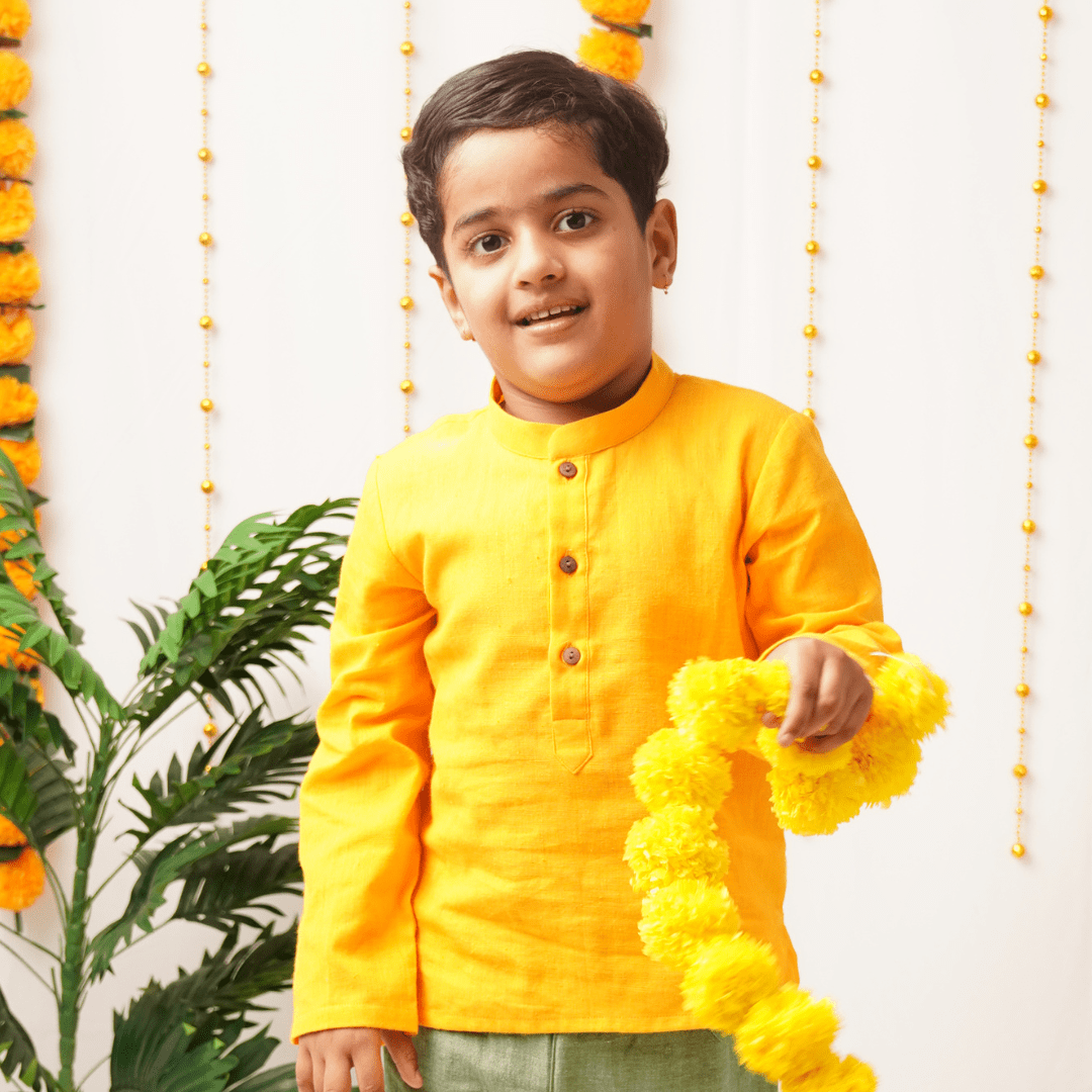 Genda Phool Kurta - Boys&