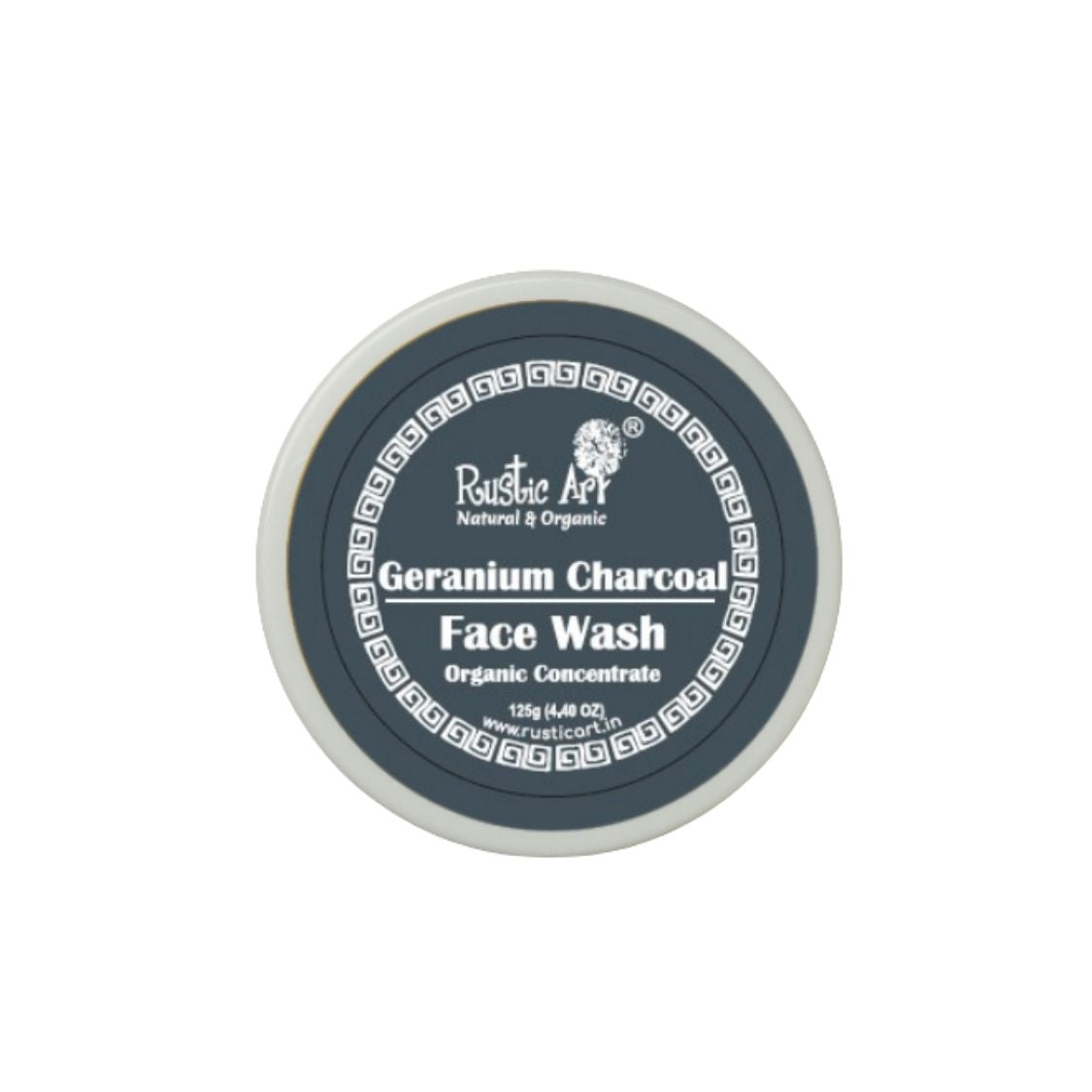 Rustic Art Geranium Charcoal Face Wash Concentrate 125 gm