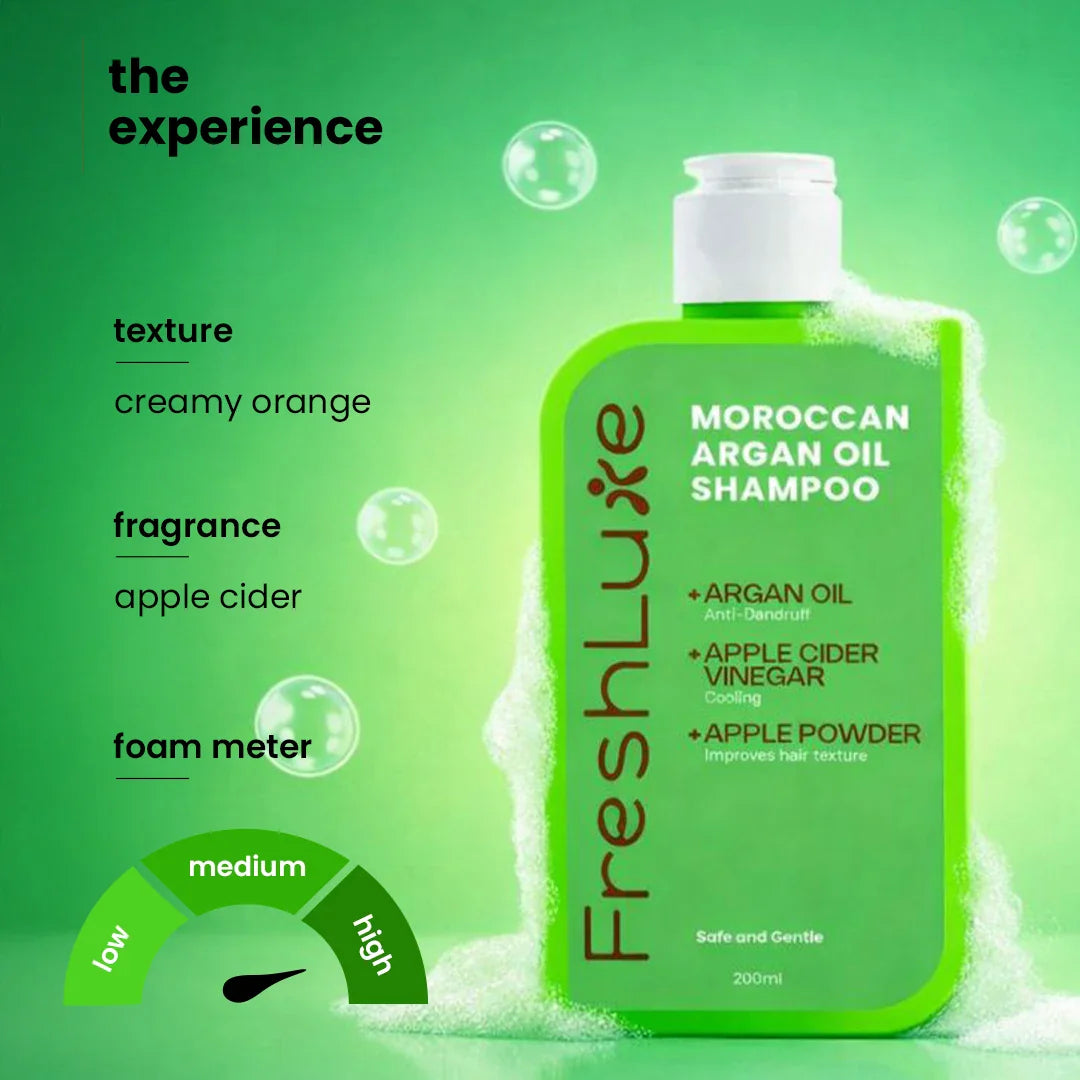 Repair Shampoo | Damaged Bond Repair Cleanser | Moroccan Argan Oil & Apple Cider | Men & Women