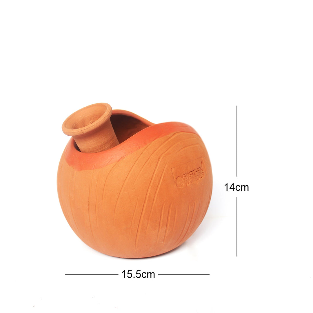GLO (L) Terracotta Planter with Deep Root Watering System - Suspire