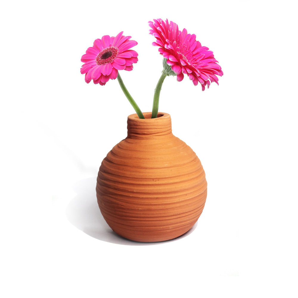 GLO SMALL ORGANIC LINED STRAIGHT Flower Vase