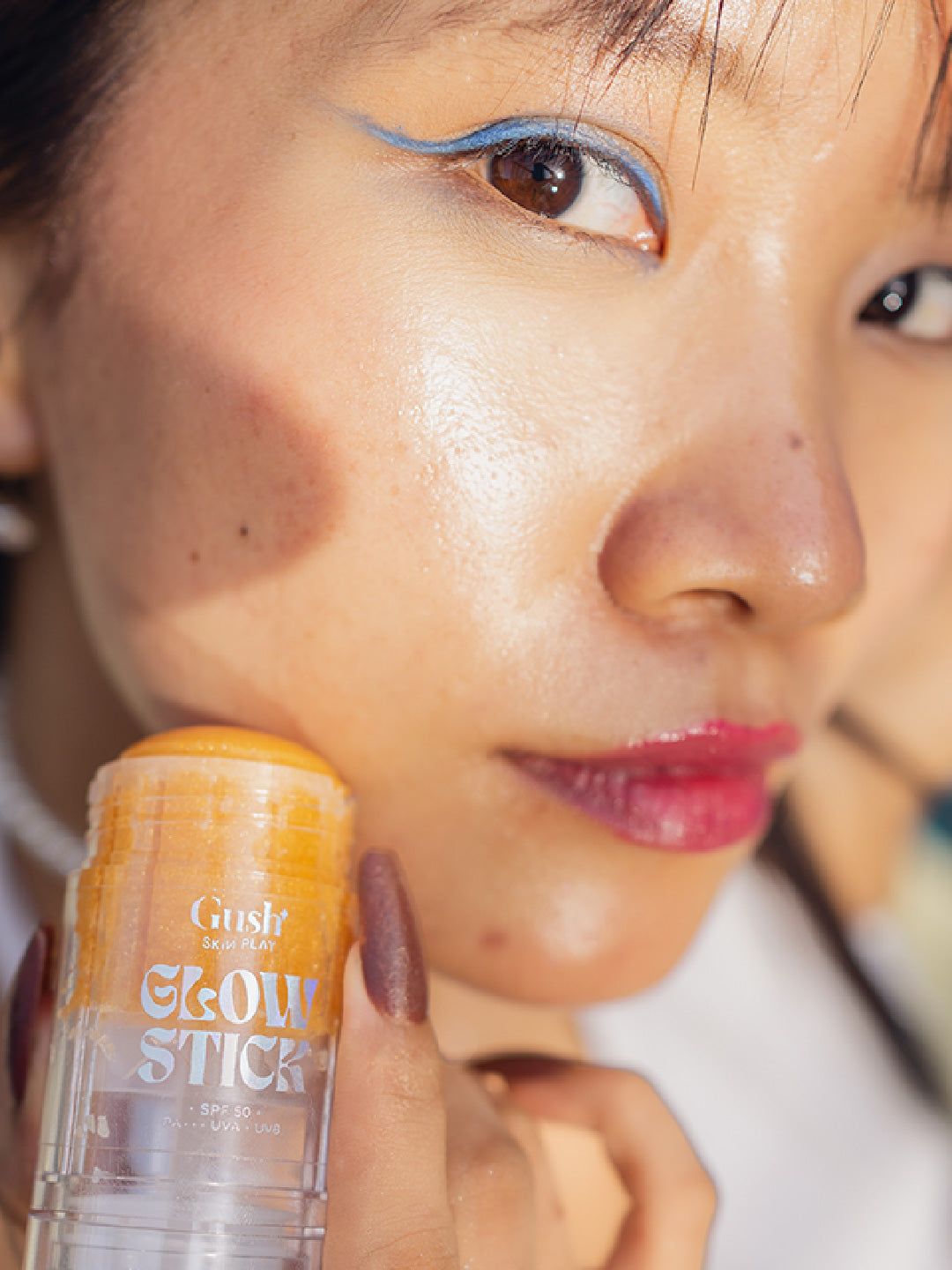 Gush Beauty Glow Stick SPF50 PA++++ UVA+ UVB Glowy Highlighter Sunscreen Stick | 30 g