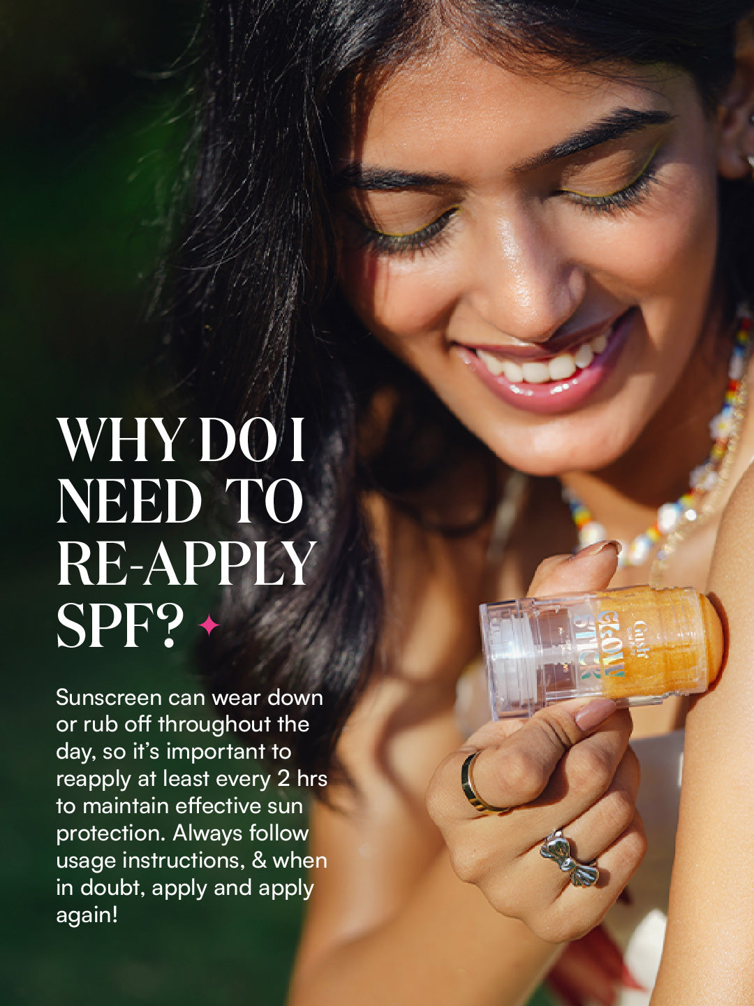 Gush Beauty Glow Stick SPF50 PA++++ UVA+ UVB Glowy Highlighter Sunscreen Stick | 30 g