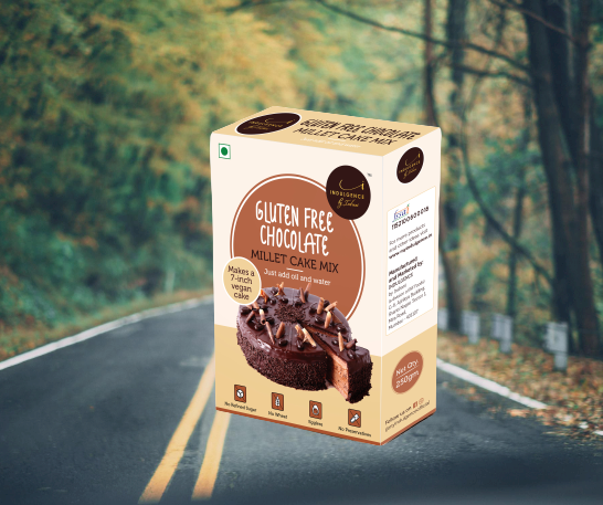INDULGENCE Gluten Free Chocolate Millet Cake (Vegan) - 250 Gms