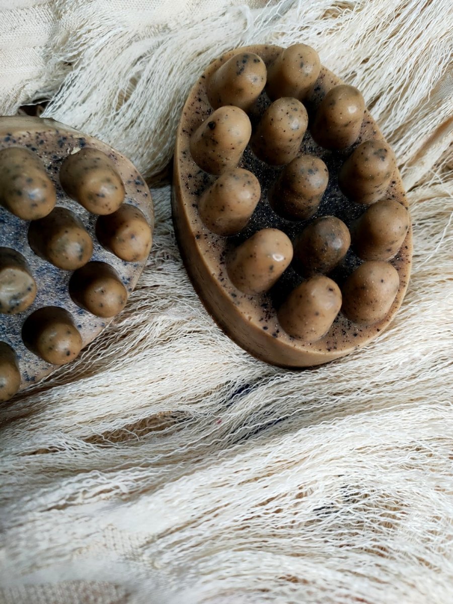 Sobek Naturals Shea Butter Coffee Scrub Soap Bar- 100 gm