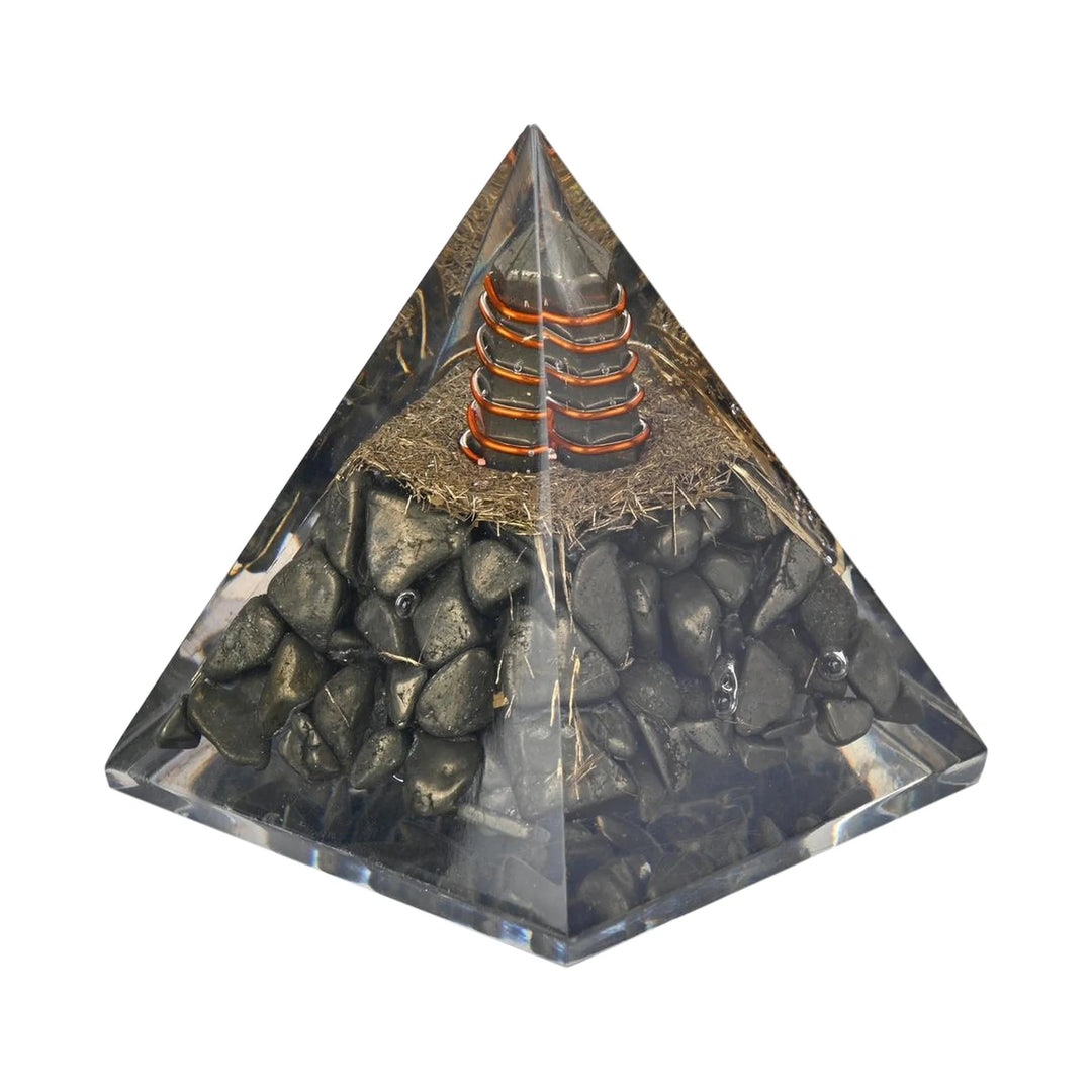Golden Pyrite Pyramid – Manifest Wealth, Confidence & Protection - Suspire