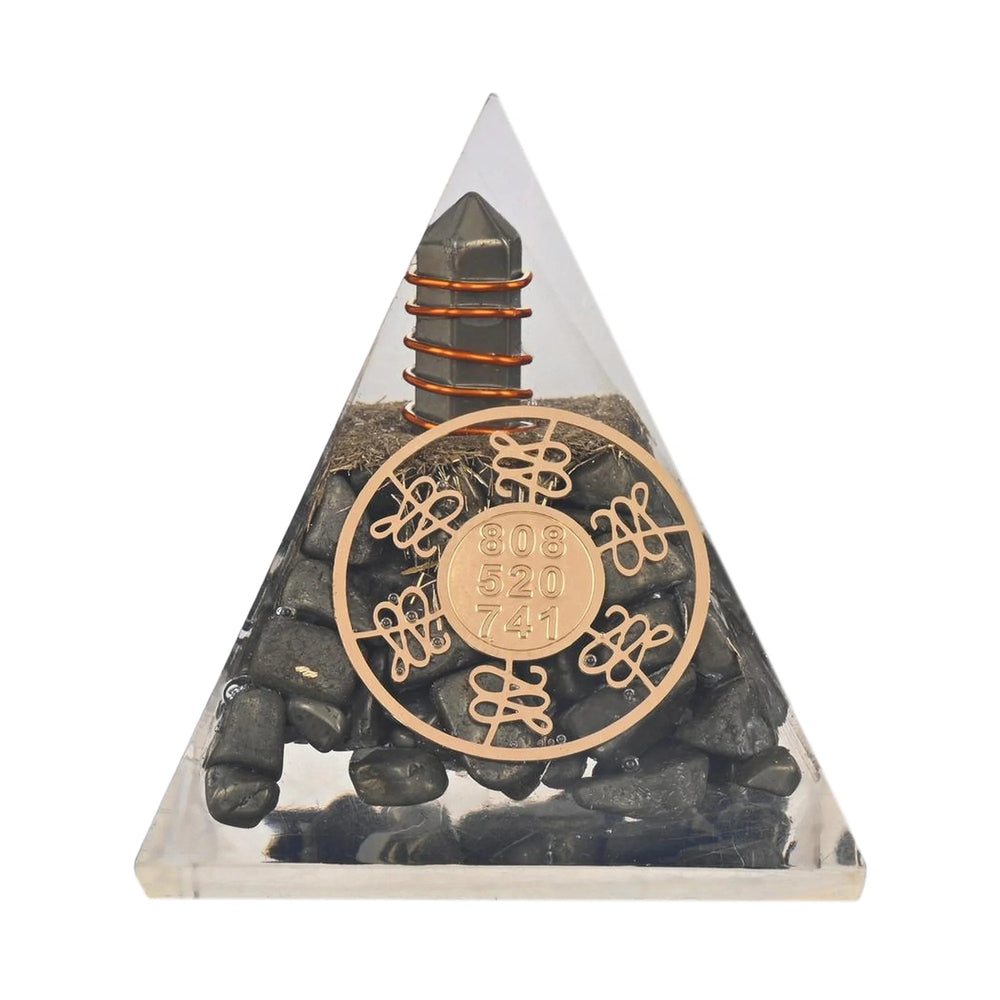 Golden Pyrite Pyramid – Manifest Wealth, Confidence & Protection