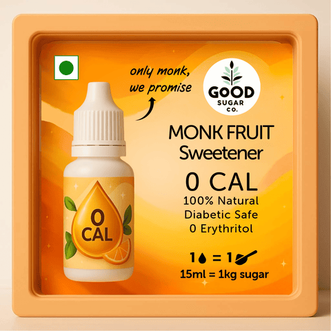 Good Sugar AQUA-MONK | Monk Fruit Liquid Sweetener | 0 Erythritol | 100% Monk Fruit