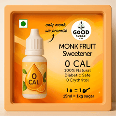 Good Sugar AQUA-MONK | Monk Fruit Liquid Sweetener | 0 Erythritol | 100% Monk Fruit
