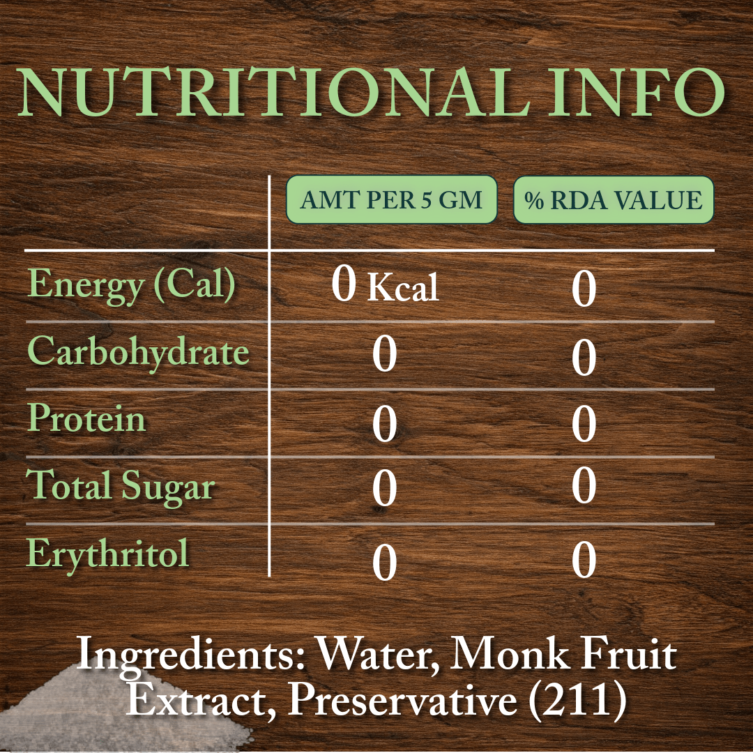 Good Sugar AQUA - MONK | Monk Fruit Liquid Sweetener | 0 Erythritol | 100% Monk Fruit - Suspire