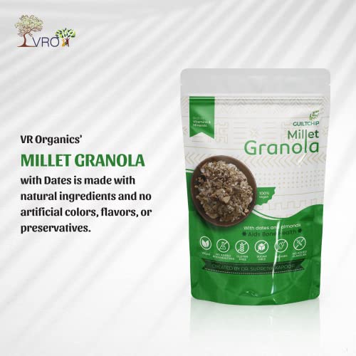 GUILTCHIP Millet Granola With Dates & Almonds - 190 gm