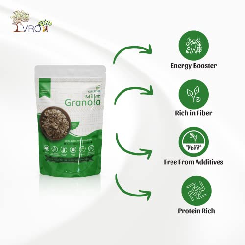 GUILTCHIP Millet Granola With Dates & Almonds - 190 gm