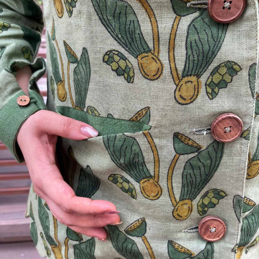 Green Seedline Scallop Blazer - Suspire